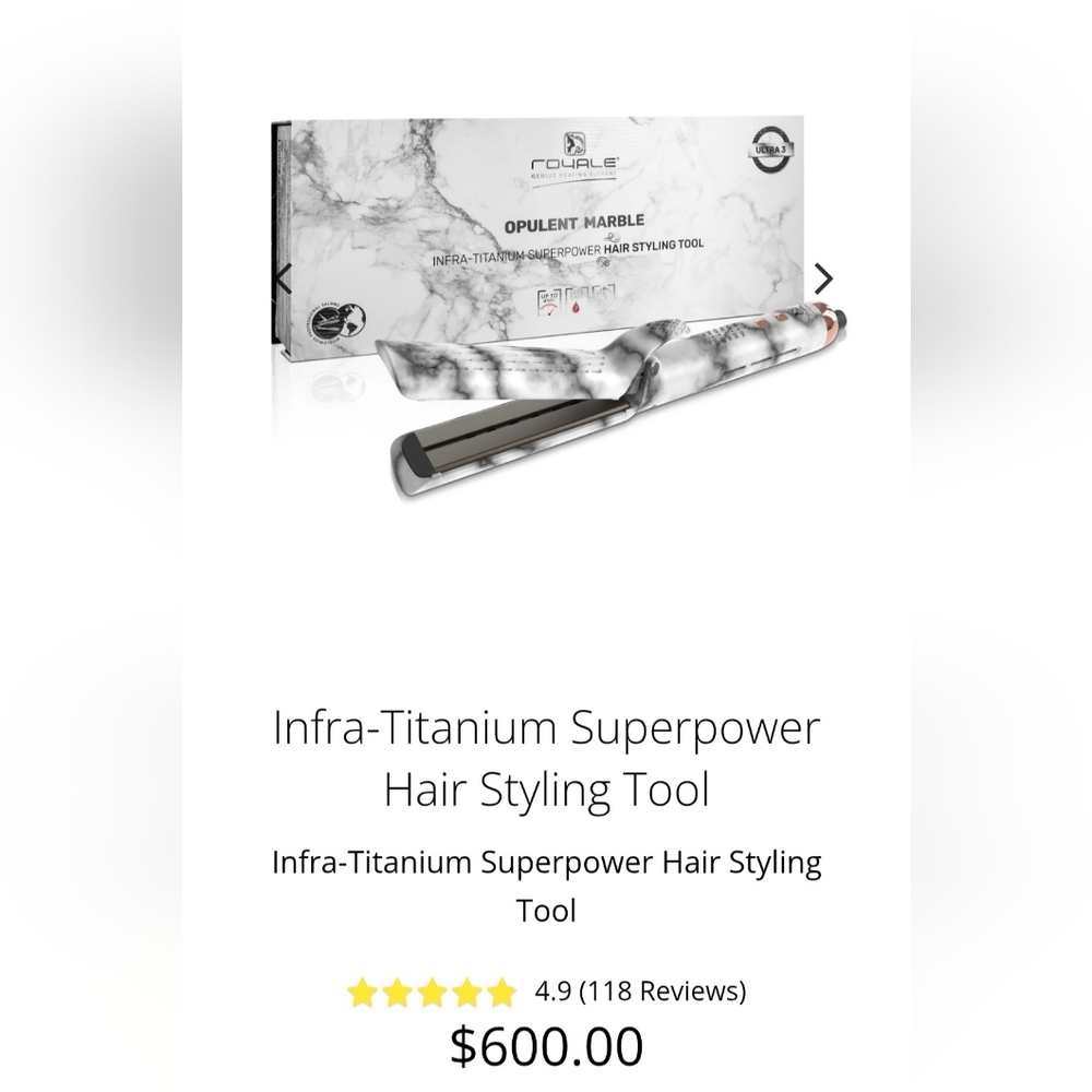 NIB Infra-Titanium Superpower Hair Styling Tool - Picture 2 of 8
